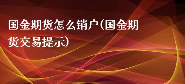 国金期货怎么销户(国金期货交易提示)_https://www.zztgc.com_期货直播_第1张