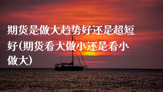 期货是做大趋势好还是超短好(期货看大做小还是看小做大)_https://www.zztgc.com_原油期货_第1张