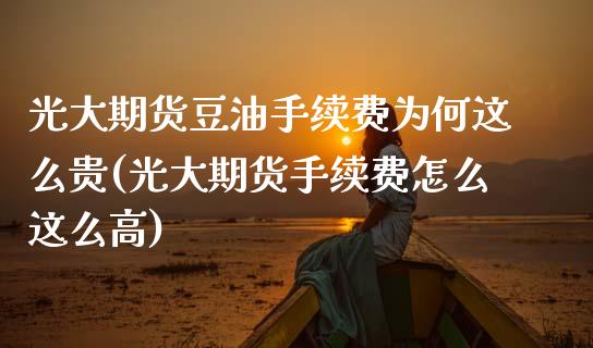 光大期货豆油手续费为何这么贵(光大期货手续费怎么这么高)_https://www.zztgc.com_期货入门_第1张