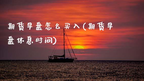 期货早盘怎么买入(期货早盘休息时间)_https://www.zztgc.com_原油期货_第1张