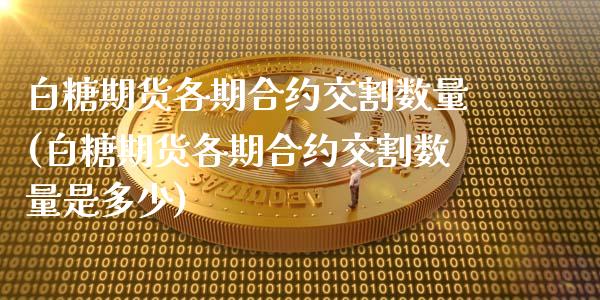 白糖期货各期合约交割数量(白糖期货各期合约交割数量是多少)_https://www.zztgc.com_期货直播_第1张