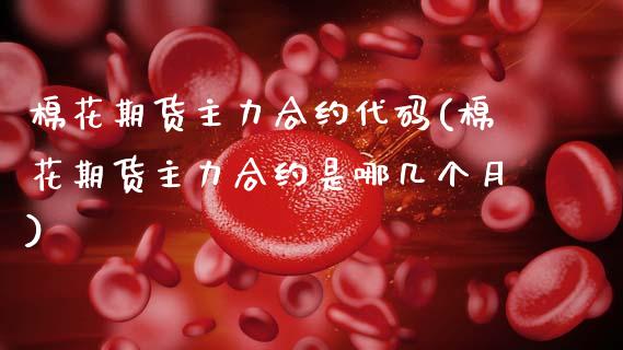 棉花期货主力合约代码(棉花期货主力合约是哪几个月)_https://www.zztgc.com_期货行情_第1张