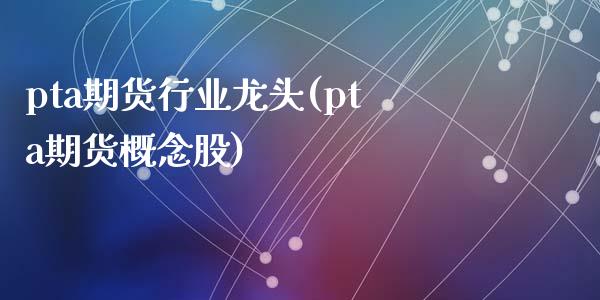 pta期货行业龙头(pta期货概念股)_https://www.zztgc.com_期货直播_第1张