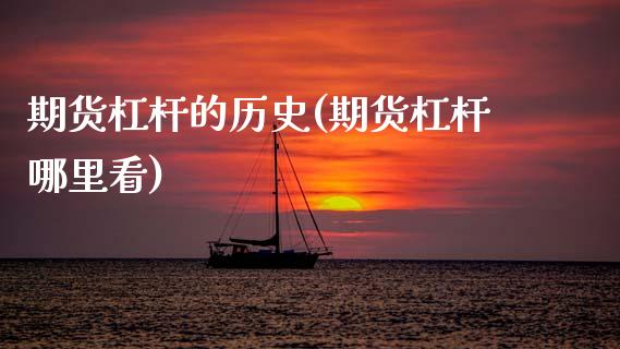 期货杠杆的历史(期货杠杆哪里看)_https://www.zztgc.com_期货直播_第1张