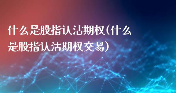 什么是股指认沽期权(什么是股指认沽期权交易)_https://www.zztgc.com_期货行情_第1张
