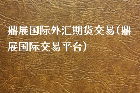 鼎展国际外汇期货交易(鼎展国际交易平台)_https://www.zztgc.com_期货直播_第1张