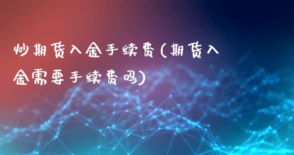 炒期货入金手续费(期货入金需要手续费吗)_https://www.zztgc.com_期货入门_第1张