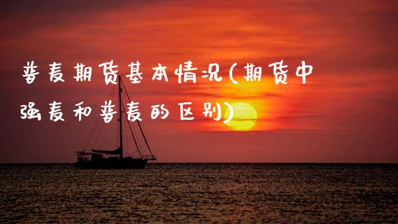 普麦期货基本情况(期货中强麦和普麦的区别)_https://www.zztgc.com_黄金期货_第1张