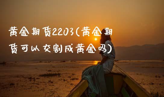 黄金期货2203(黄金期货可以交割成黄金吗)_https://www.zztgc.com_黄金期货_第1张