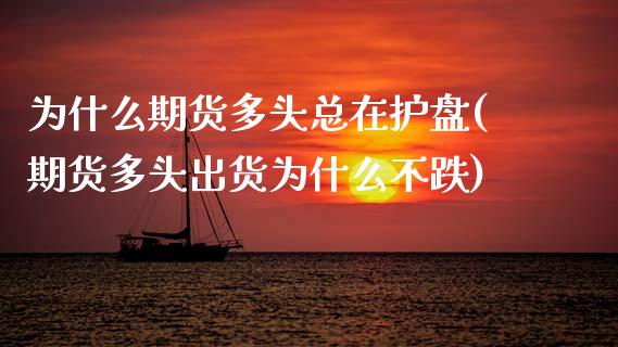 为什么期货多头总在护盘(期货多头出货为什么不跌)_https://www.zztgc.com_原油期货_第1张
