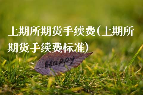 上期所期货手续费(上期所期货手续费标准)_https://www.zztgc.com_期货行情_第1张