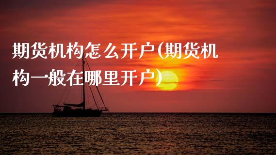 期货机构怎么开户(期货机构一般在哪里开户)_https://www.zztgc.com_期货行情_第1张