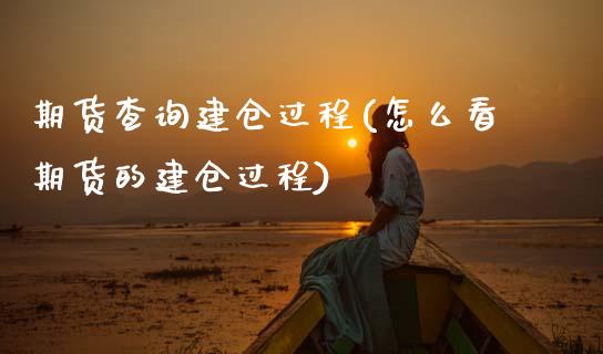 期货查询建仓过程(怎么看期货的建仓过程)_https://www.zztgc.com_期货直播_第1张