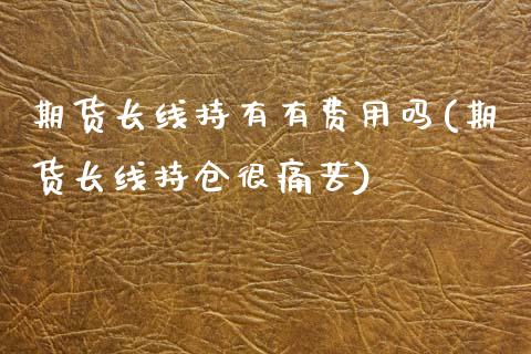 期货长线持有有费用吗(期货长线持仓很痛苦)_https://www.zztgc.com_黄金期货_第1张