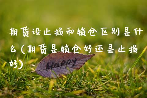 期货设止损和锁仓区别是什么(期货是锁仓好还是止损好)_https://www.zztgc.com_期货行情_第1张