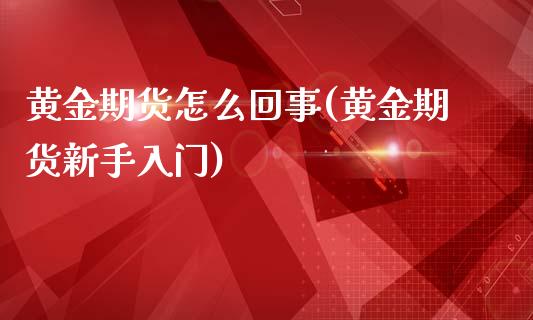 黄金期货怎么回事(黄金期货新手入门)_https://www.zztgc.com_黄金期货_第1张