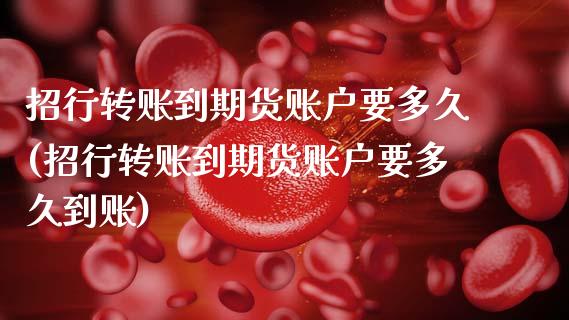 招行转账到期货账户要多久(招行转账到期货账户要多久到账)_https://www.zztgc.com_期货行情_第1张