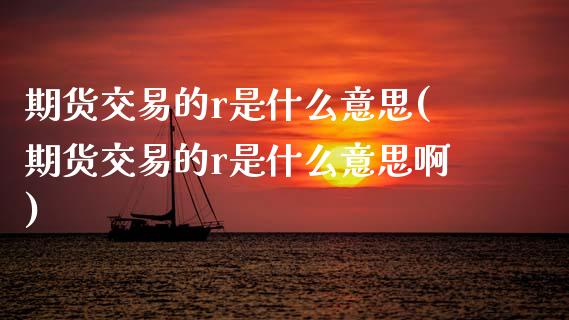 期货交易的r是什么意思(期货交易的r是什么意思啊)_https://www.zztgc.com_期货开户_第1张
