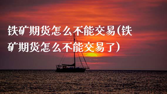 铁矿期货怎么不能交易(铁矿期货怎么不能交易了)_https://www.zztgc.com_期货行情_第1张