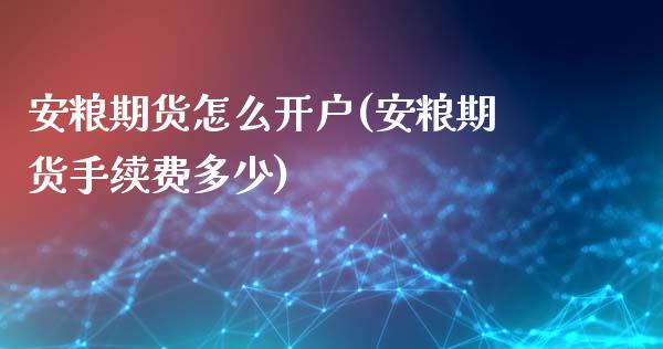 安粮期货怎么开户(安粮期货手续费多少)_https://www.zztgc.com_黄金期货_第1张