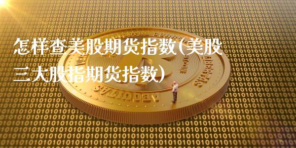 怎样查美股期货指数(美股三大股指期货指数)_https://www.zztgc.com_原油期货_第1张