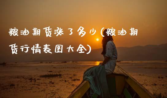 粮油期货涨了多少(粮油期货行情表图大全)_https://www.zztgc.com_期货入门_第1张