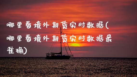 哪里看境外期货实时数据(哪里看境外期货实时数据最准确)_https://www.zztgc.com_原油期货_第1张