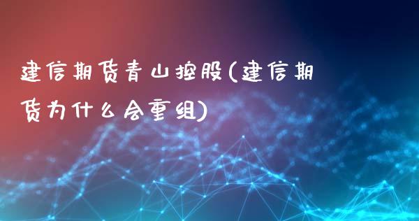 建信期货青山控股(建信期货为什么会重组)_https://www.zztgc.com_期货直播_第1张