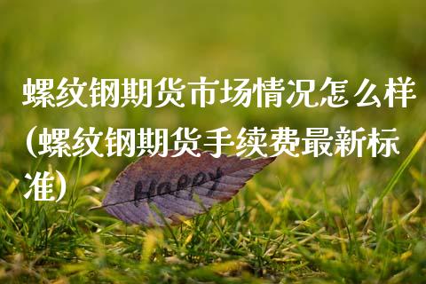 螺纹钢期货市场情况怎么样(螺纹钢期货手续费最新标准)_https://www.zztgc.com_期货行情_第1张