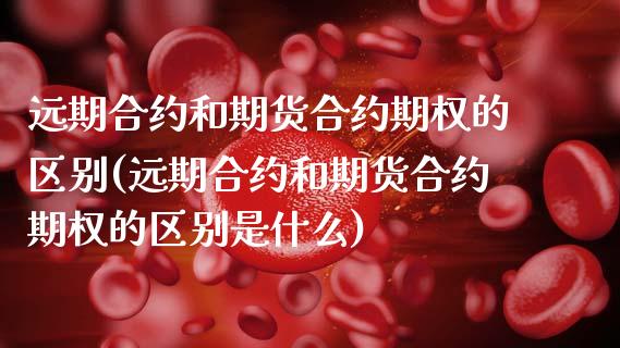 远期合约和期货合约期权的区别(远期合约和期货合约期权的区别是什么)_https://www.zztgc.com_期货入门_第1张