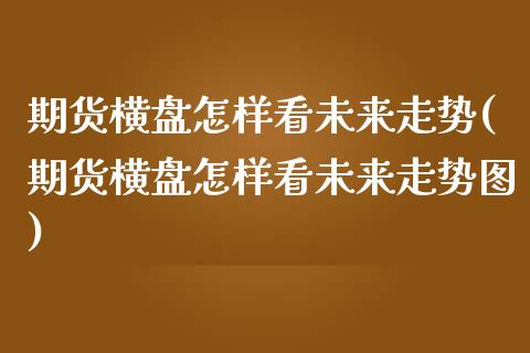 期货横盘怎样看未来走势(期货横盘怎样看未来走势图)_https://www.zztgc.com_期货直播_第1张