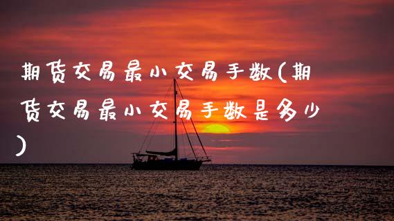 期货交易最小交易手数(期货交易最小交易手数是多少)_https://www.zztgc.com_期货行情_第1张