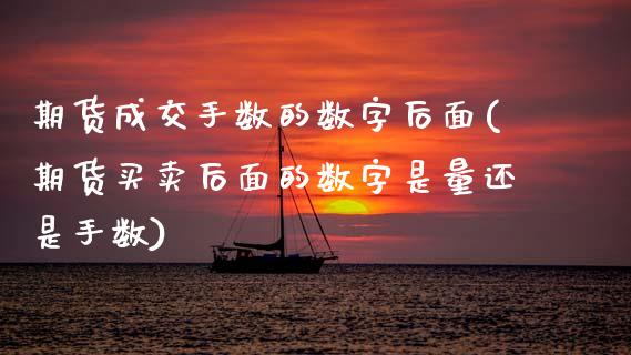 期货成交手数的数字后面(期货买卖后面的数字是量还是手数)_https://www.zztgc.com_原油期货_第1张
