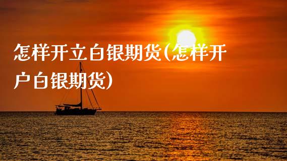 怎样开立白银期货(怎样开户白银期货)_https://www.zztgc.com_期货开户_第1张