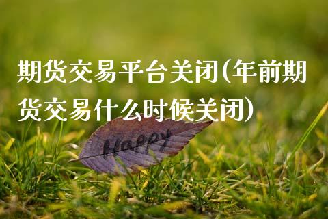 期货交易平台关闭(年前期货交易什么时候关闭)_https://www.zztgc.com_期货行情_第1张