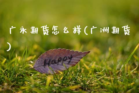 广永期货怎么样(广洲期货)_https://www.zztgc.com_期货直播_第1张