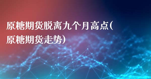 原糖期货脱离九个月高点(原糖期货走势)_https://www.zztgc.com_期货行情_第1张