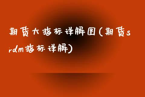 期货大指标详解图(期货srdm指标详解)_https://www.zztgc.com_原油期货_第1张