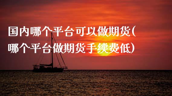 国内哪个平台可以做期货(哪个平台做期货手续费低)_https://www.zztgc.com_期货入门_第1张
