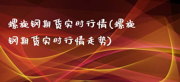 螺旋钢期货实时行情(螺旋钢期货实时行情走势)_https://www.zztgc.com_期货直播_第1张