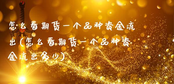 怎么看期货一个品种资金流出(怎么看期货一个品种资金流出多少)_https://www.zztgc.com_期货直播_第1张