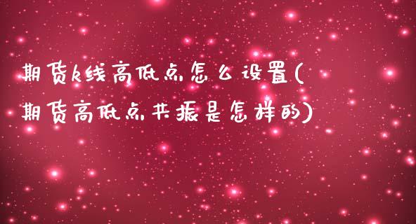 期货k线高低点怎么设置(期货高低点共振是怎样的)_https://www.zztgc.com_黄金期货_第1张