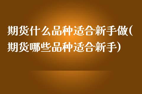 期货什么品种适合新手做(期货哪些品种适合新手)_https://www.zztgc.com_期货入门_第1张