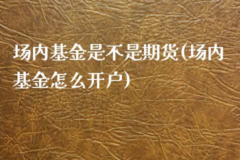 场内基金是不是期货(场内基金怎么开户)_https://www.zztgc.com_原油期货_第1张