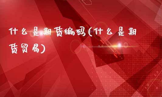什么是期货编码(什么是期货贸易)_https://www.zztgc.com_期货开户_第1张