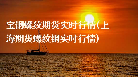 宝钢螺纹期货实时行情(上海期货螺纹钢实时行情)_https://www.zztgc.com_期货行情_第1张