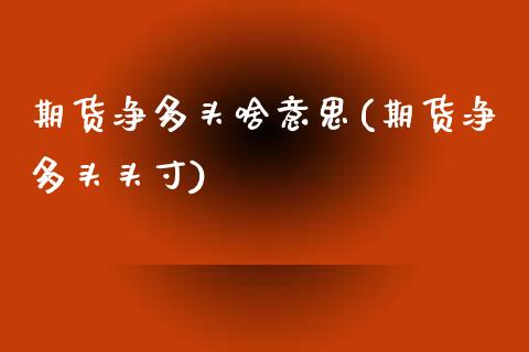 期货净多头啥意思(期货净多头头寸)_原油期货_第1张_珍投期货网 期货净多头啥意思(期货净多头头寸)_https://www.zztgc.com_原油期货_第1张