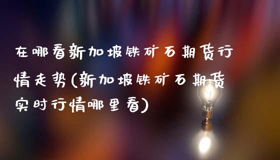 在哪看新加坡铁矿石期货行情走势(新加坡铁矿石期货实时行情哪里看)_https://www.zztgc.com_原油期货_第1张
