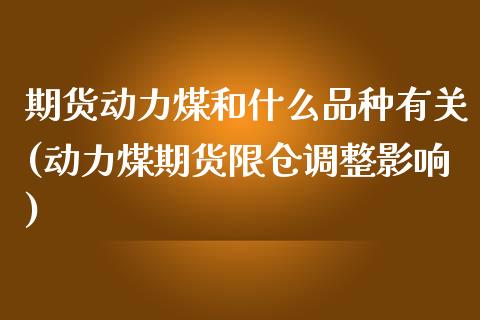 期货动力煤和什么品种有关(动力煤期货限仓调整影响)_https://www.zztgc.com_期货行情_第1张