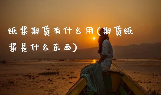 纸浆期货有什么用(期货纸浆是什么东西)_https://www.zztgc.com_期货直播_第1张